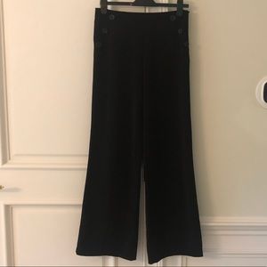 Wide leg Sailor Button Pant